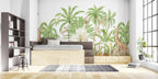 Fresque Palmiers Jungle - Palm Green