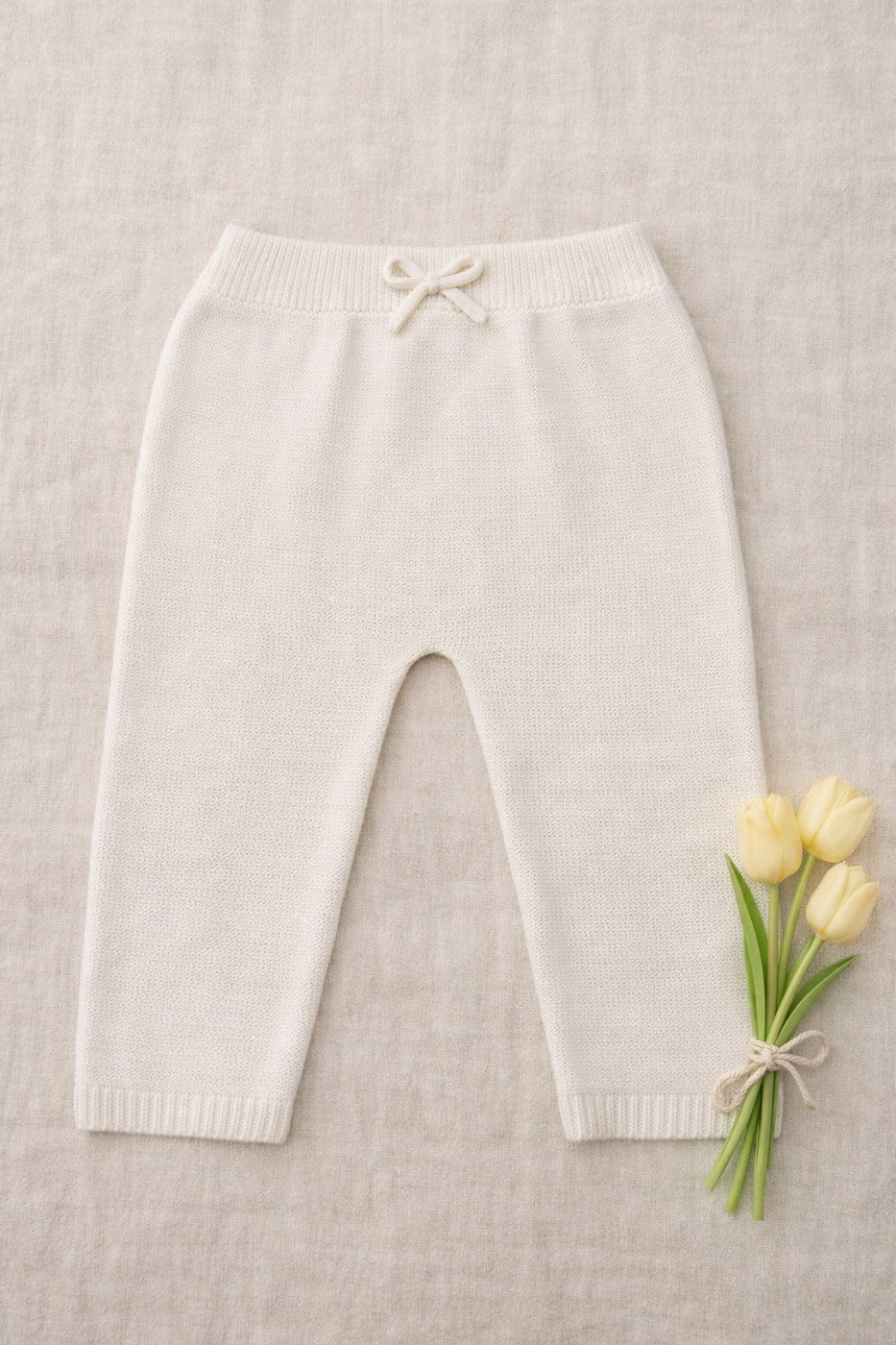 Pantalón Léandre Tricot Crudo - Bebé