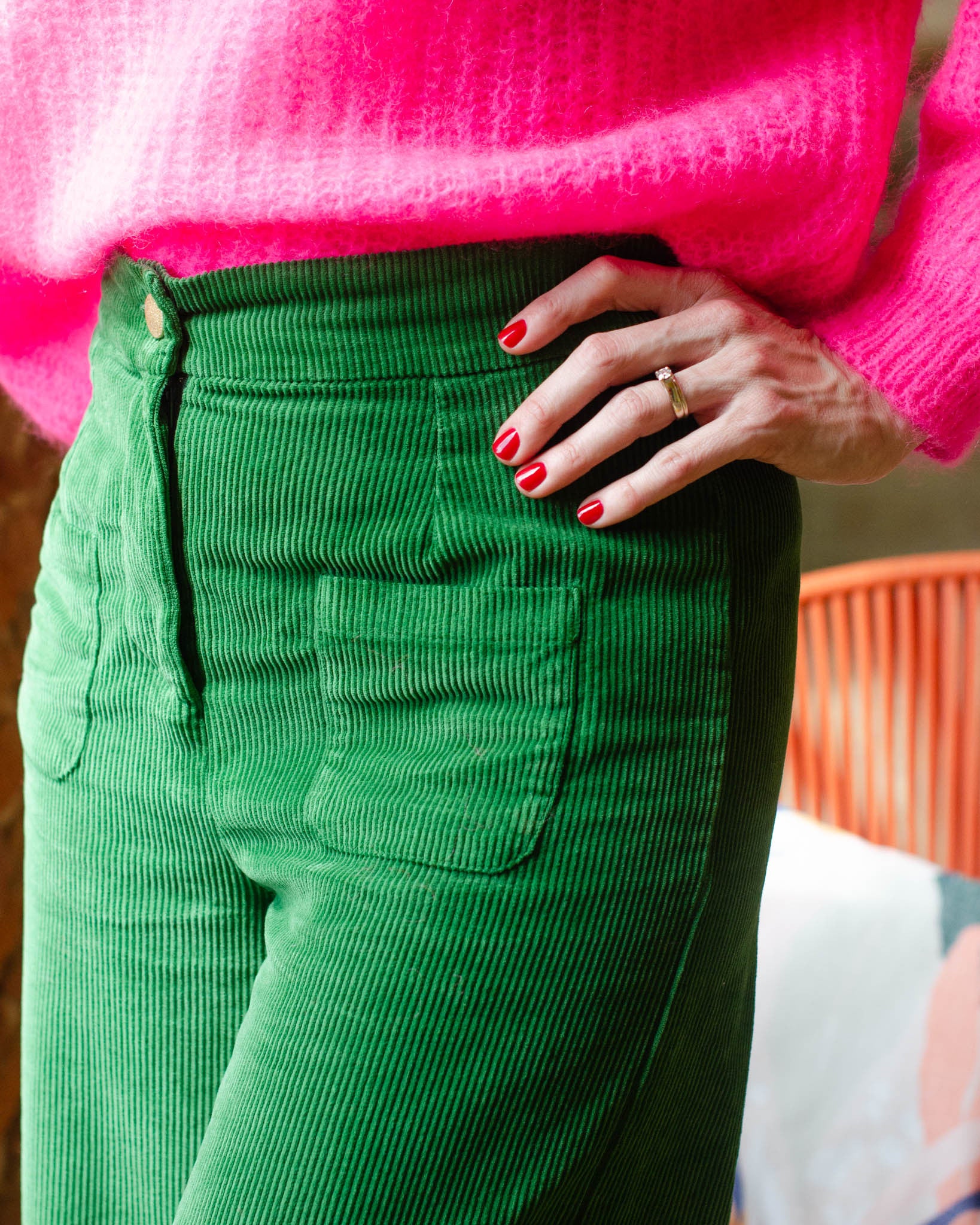 Pantalon Artémis vert