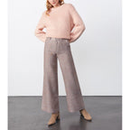 Pamelo Fancy Basic Trousers - Pink Tweedy - Women's
