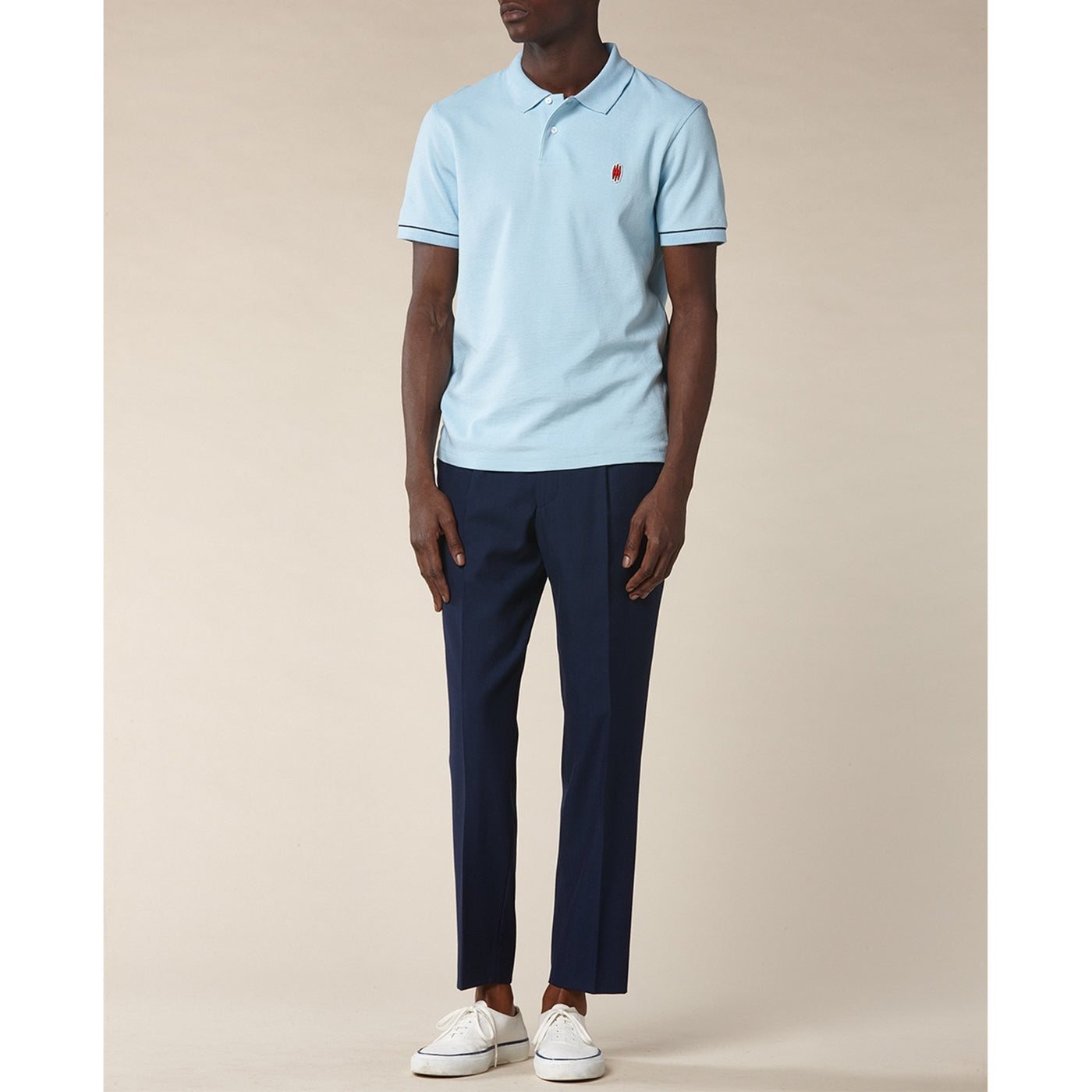 Fursac - Trousers - Blue - Natté