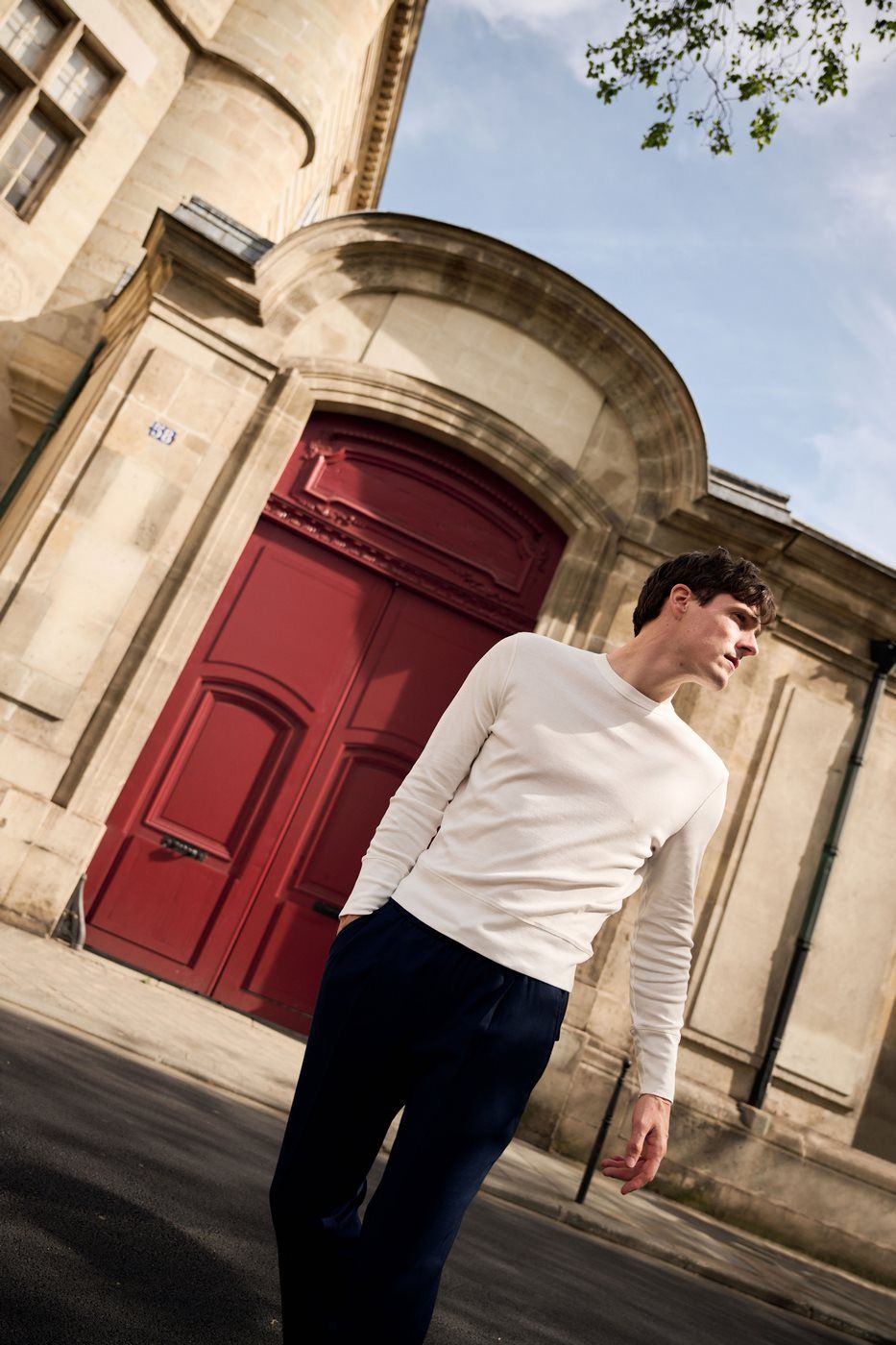 Fursac - Trousers - Blue - Natté