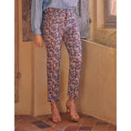 Pantalón Chino Sandy Highwaist Cropped Fancy - Vintage Garden - Mujer