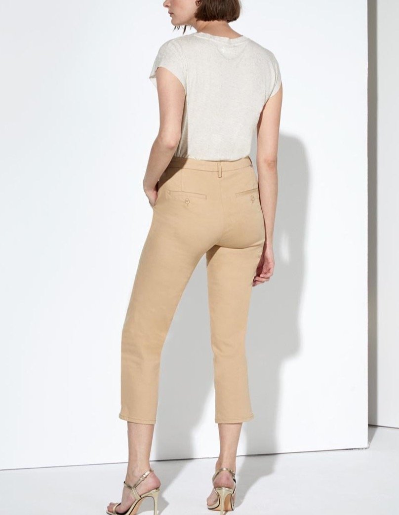 Pantalon Chino Highwaist Cropped Sandy Highwaist Cropped - Beige - Femme