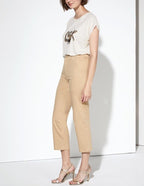 Pantalon Chino Highwaist Cropped Sandy Highwaist Cropped - Beige - Femme