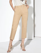 Pantalon Chino Highwaist Cropped Sandy Highwaist Cropped - Beige - Femme