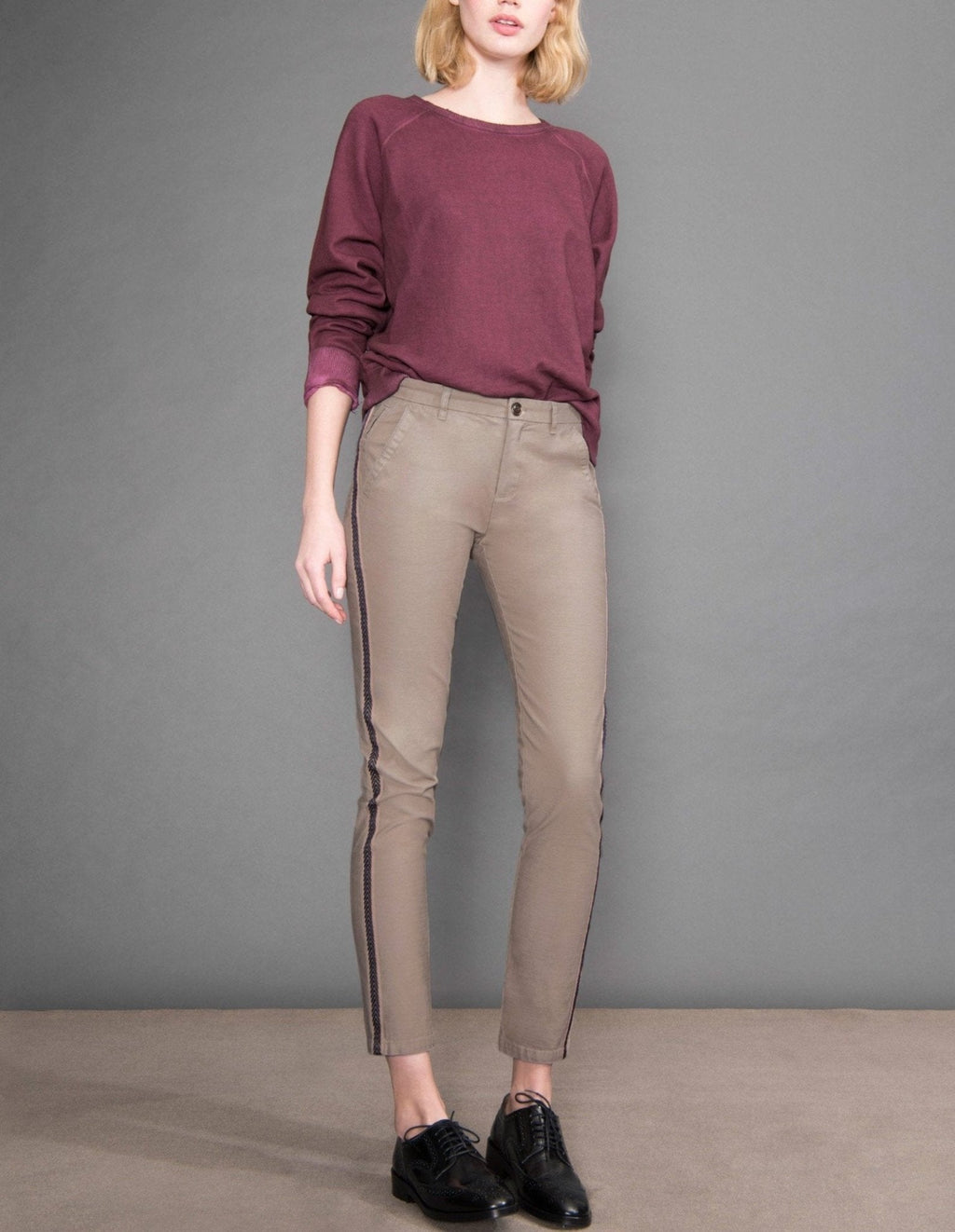 Sandy Herring Chino Trousers - Taupe