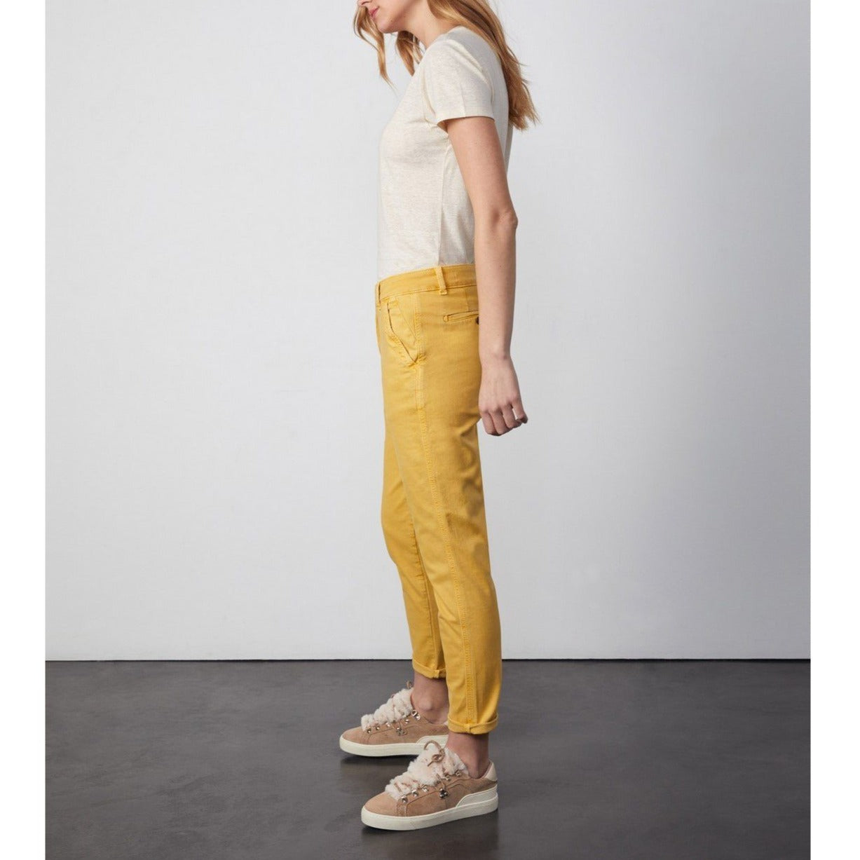 Pantalón chino tapered Sandy tapered - Mostaza - Mujer