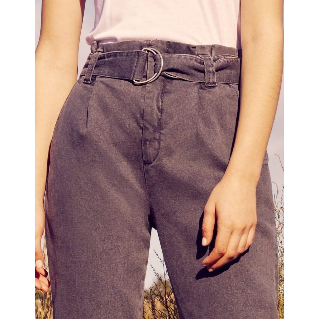 Pantalon Cigarette Highwaist Cropped Ava - Denim Grey - Femme