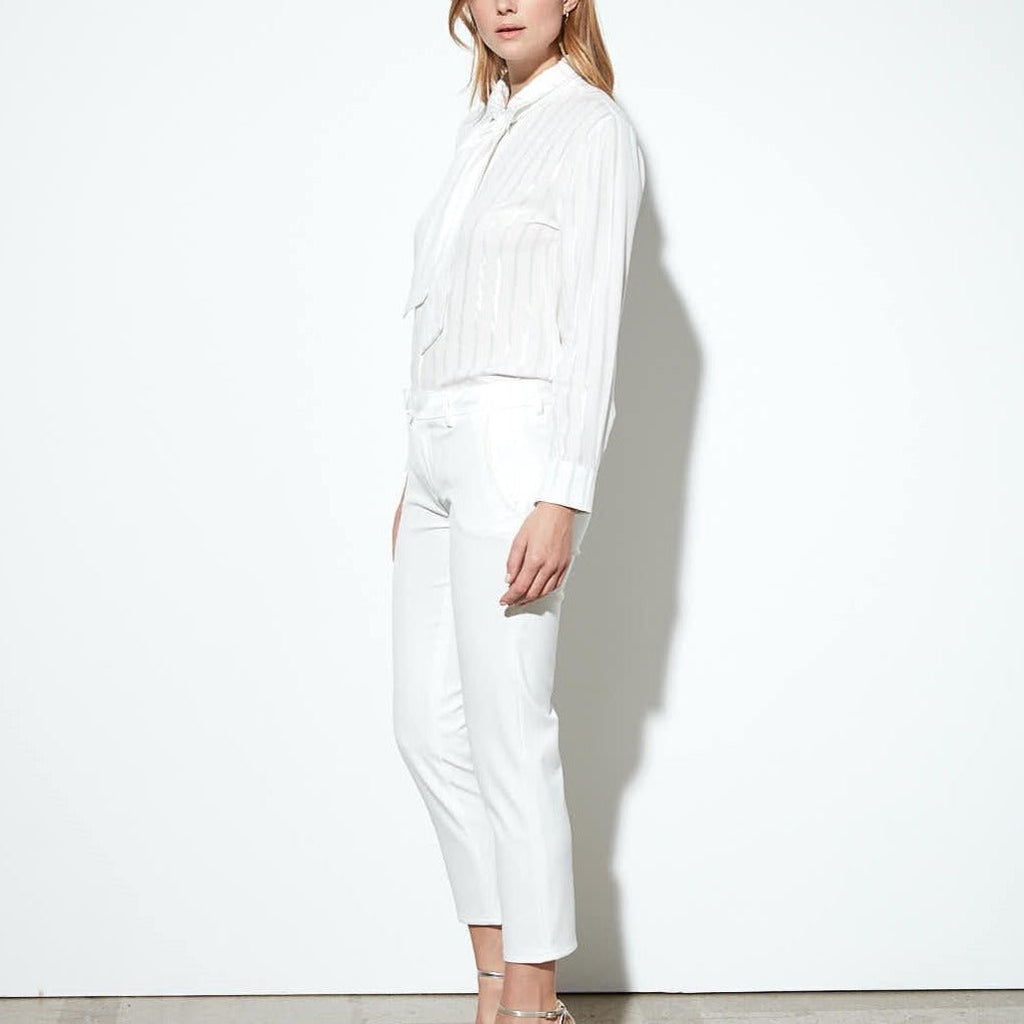 Leandro Cigarette Trousers - White - Women