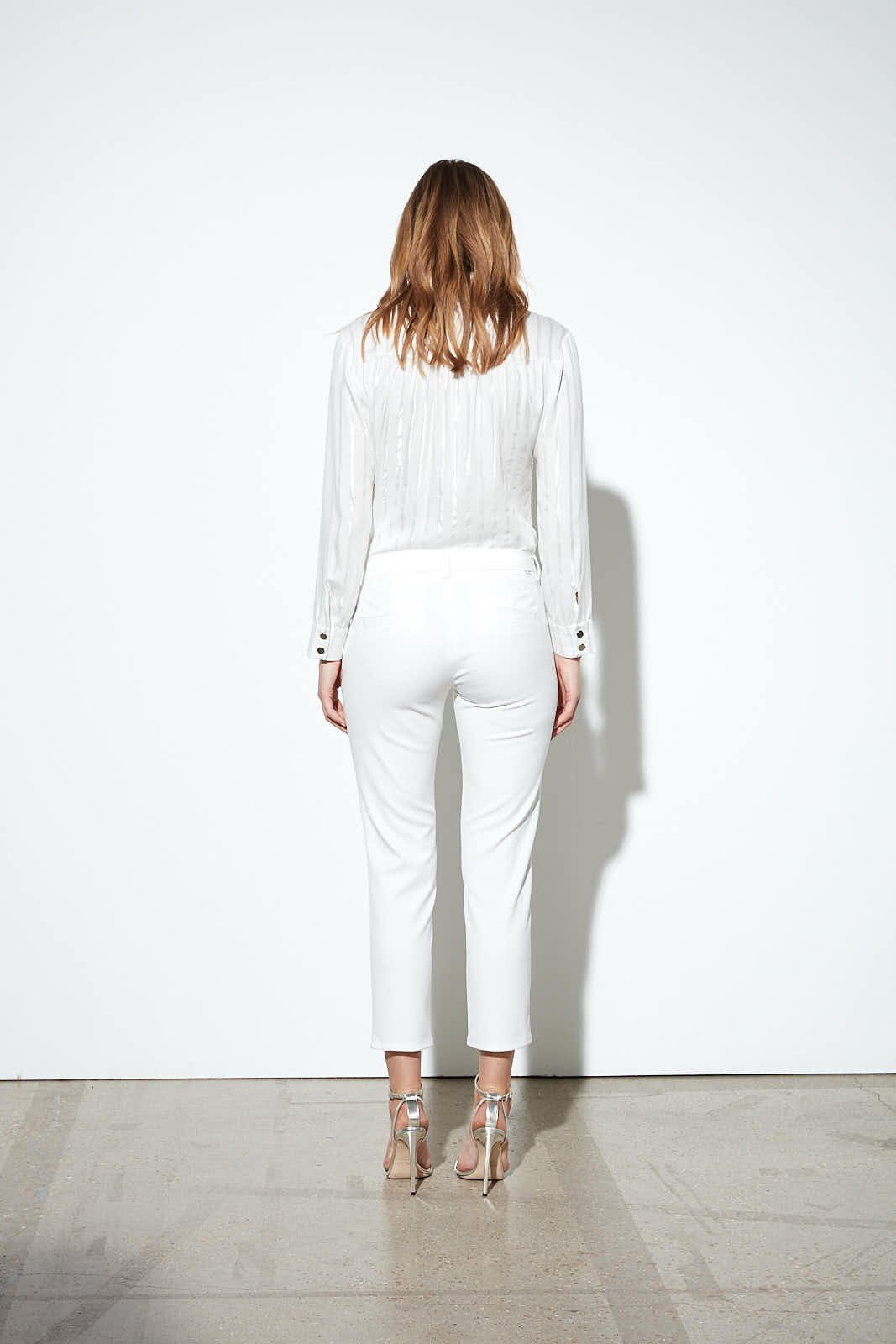 Leandro Cigarette Trousers - White - Women