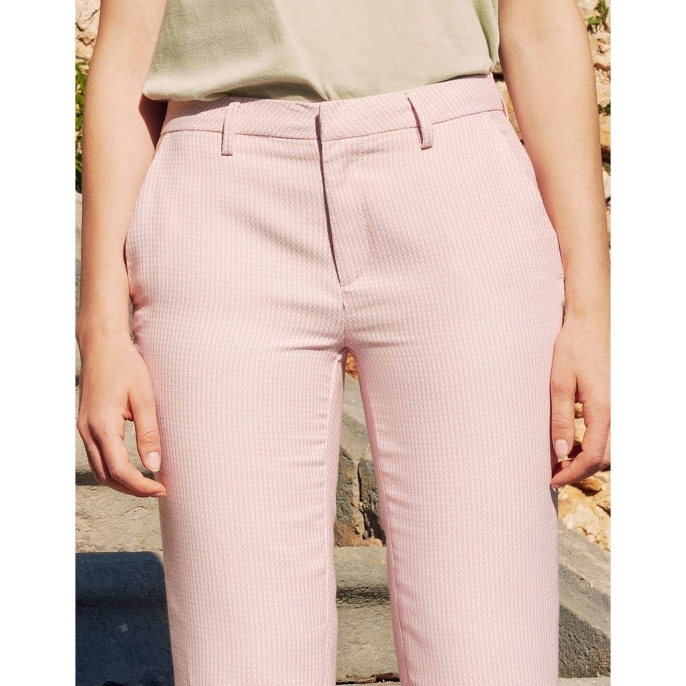 Pantalón Cigarette Liv Fancy - Baby Pink Tiles - Mujer
