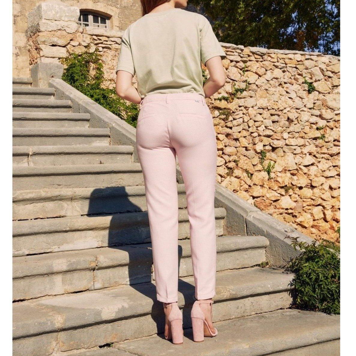 Pantalón Cigarette Liv Fancy - Baby Pink Tiles - Mujer