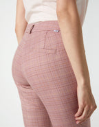 Pantalon Cigarette Liv Fancy - Pink Checks - Femme