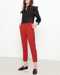 Pantalon Cigarette Lizzy Color - Terre Rouge Piping - Femme