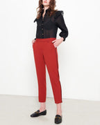 Pantalon Cigarette Lizzy Color - Terre Rouge Piping - Femme