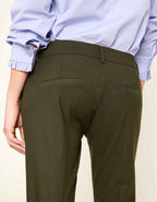 Pantalon Cigarette Lizzy Fancy - Green Berry - Femme