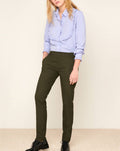 Pantalon Cigarette Lizzy Fancy - Green Berry - Femme