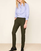 Pantalon Cigarette Lizzy Fancy - Green Berry - Femme