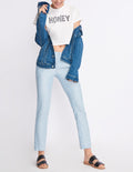 Lizzy Fancy Cigarette Trousers - Ocean - Women