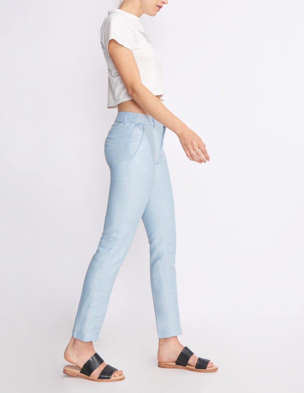 Lizzy Fancy Cigarette Trousers - Ocean - Women