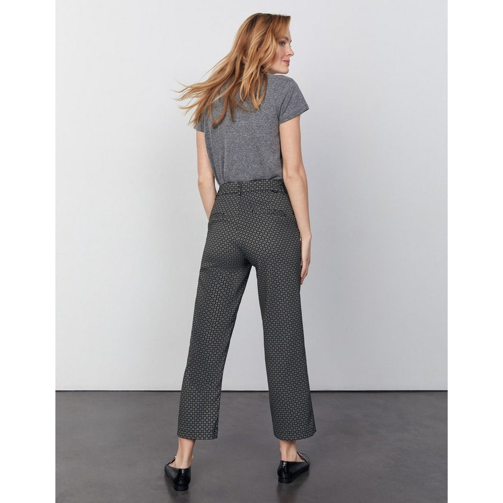Reiko - Pantalón Laryfancy recortado recto tipo cigarrillo - Black Daisy - Mujer