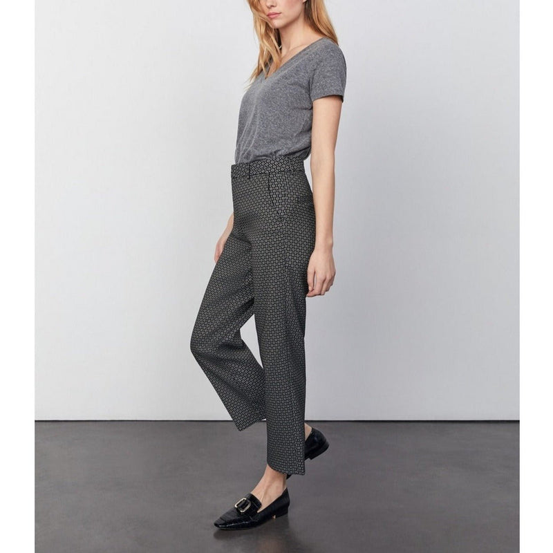 Reiko - Pantalon Cigarette Straight Cropped Laryfancy - Black Daisy - Femme