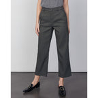 Reiko - Pantalón Laryfancy recortado recto tipo cigarrillo - Black Daisy - Mujer