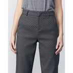Reiko - Pantalón Laryfancy recortado recto tipo cigarrillo - Black Daisy - Mujer