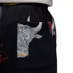 Jordan Essential Track Pants - Black and Red - Men's Textile Pants
