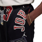Jordan Essential Track Pants - Black and Red - Men's Textile Pants