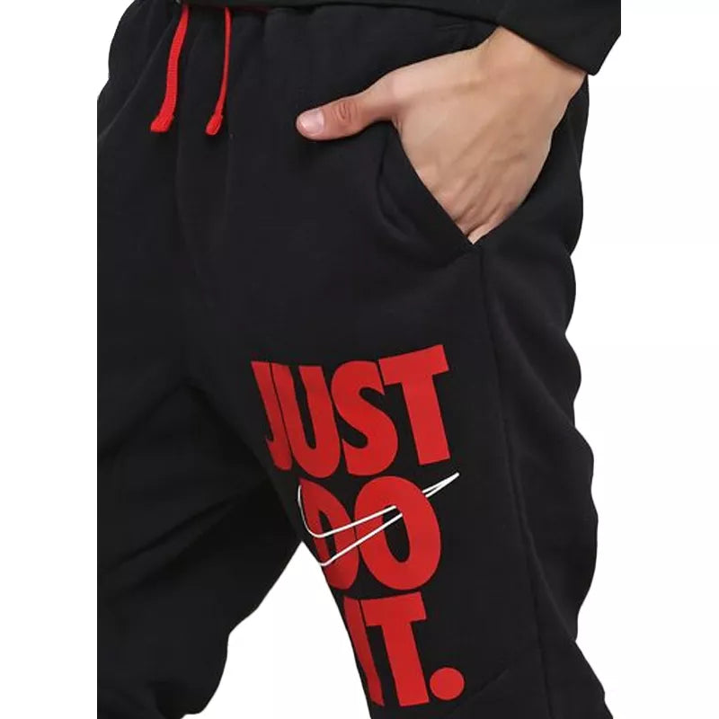 Nike NSW HBR Tracksuit Bottoms - Black and Red