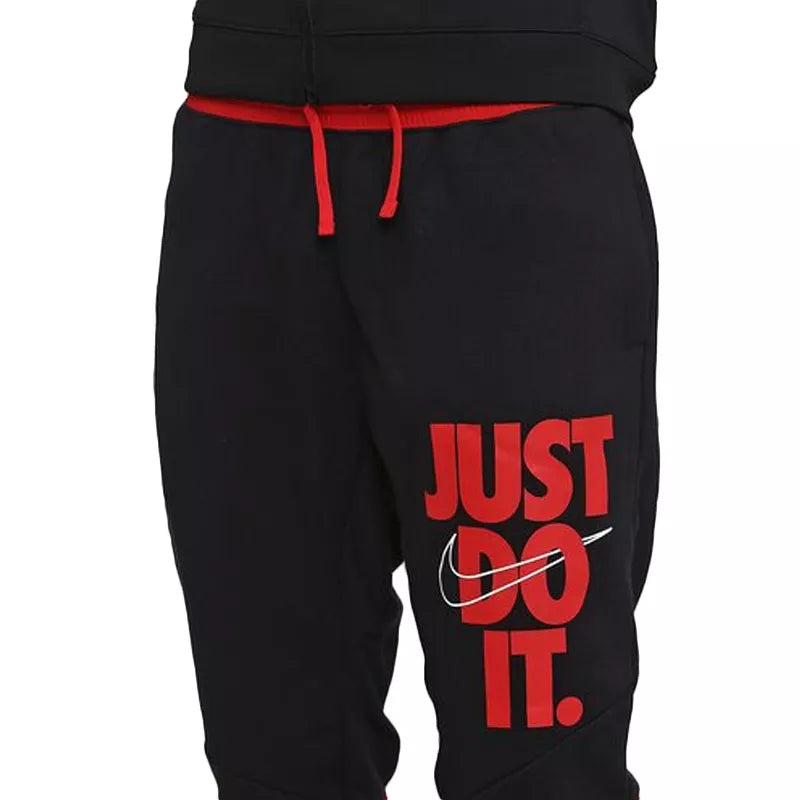 Nike NSW HBR Tracksuit Bottoms - Black and Red