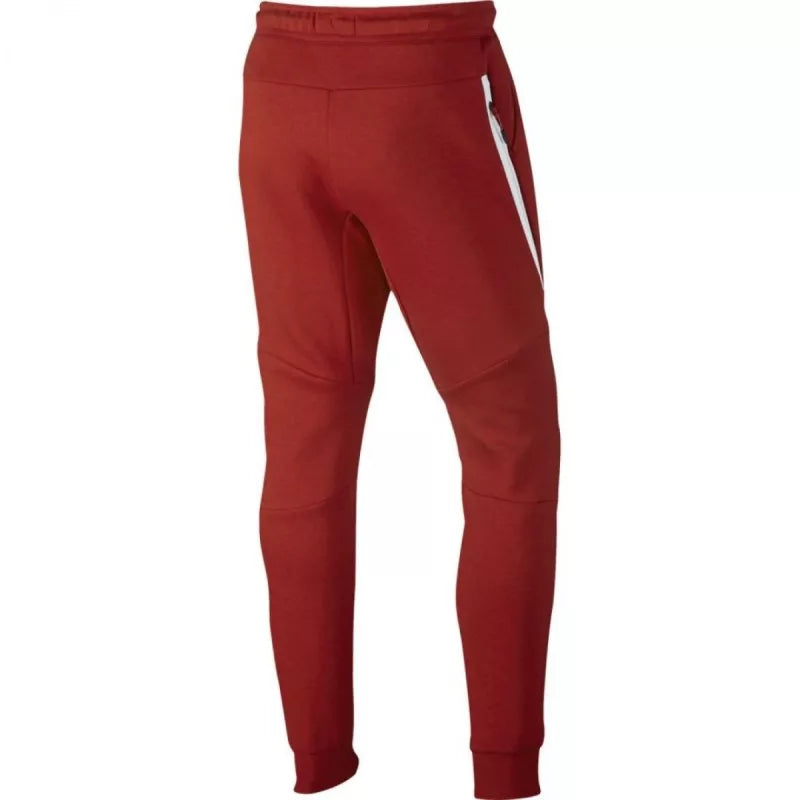 Nike Sportswear Tech Fleece Tracksuit Bottoms - Red, White.