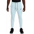 Nike Tech Fleece Jogger Tracksuit Bottoms - Sky Blue, Black