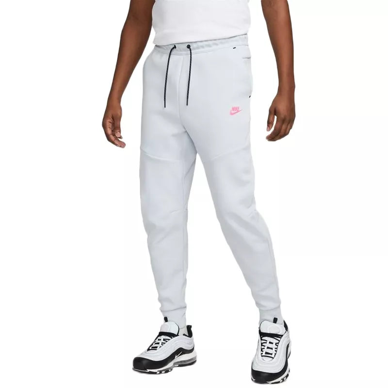 Pantalones deportivos Tech Fleece - Gris y blanco