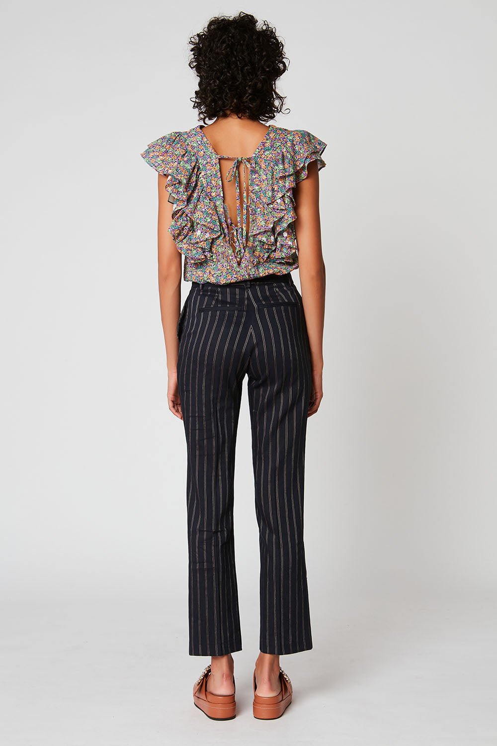 Paul & Joe - Straight Tennis Striped Trousers