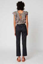 Paul & Joe - Straight Tennis Striped Trousers
