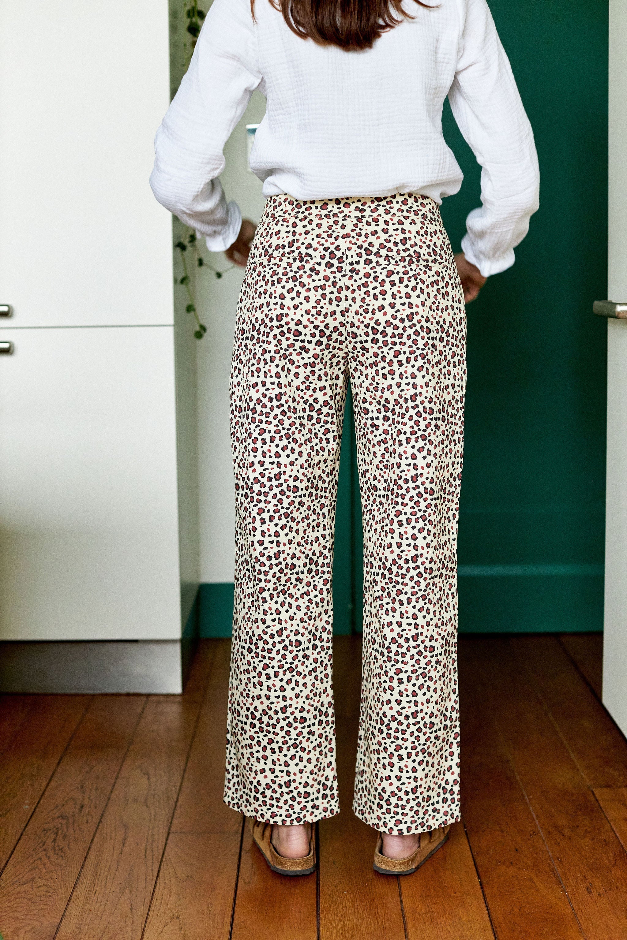 Suzon Trousers - Natural Leopard Women