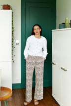 Suzon Trousers - Natural Leopard Women