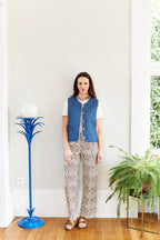 Suzon Trousers - Natural Leopard Women