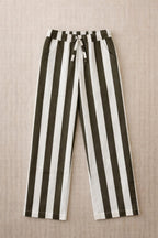 Pantalón Paul Maxi Stripes - Niño - Oliva y Blanco