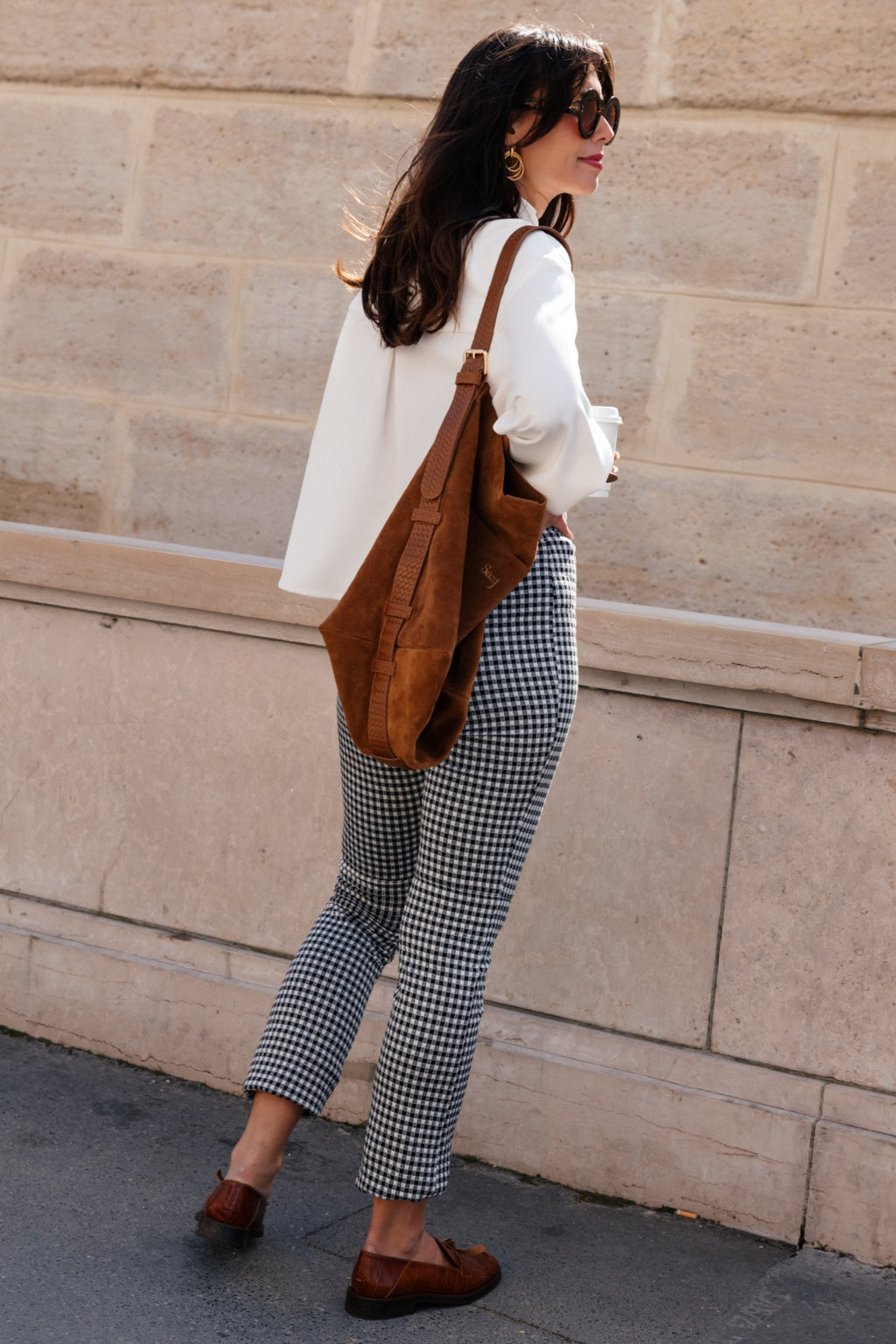 PANTALON PINO VICHY NOIR
