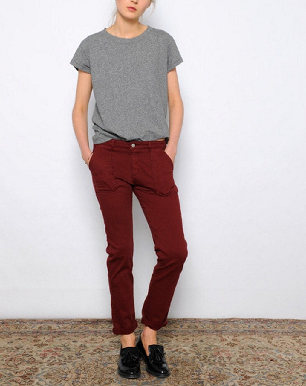 Sandrine Street Pants - Burgundy