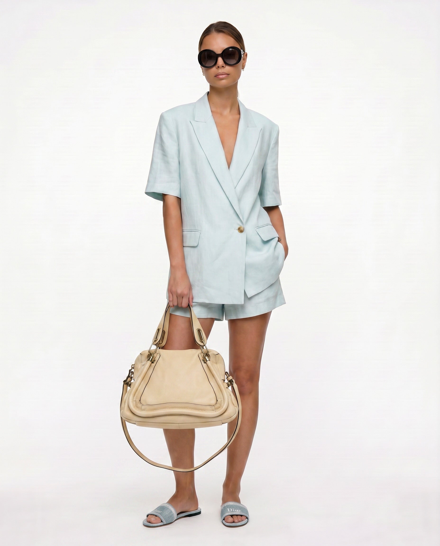 Chloé Paraty Vanille Cuir Grainé