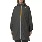 K-Way Le Vrai 4.0 Eiffel East Hooded Parka - Khaki/Black