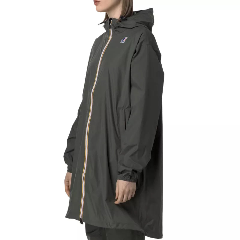 K-Way Le Vrai 4.0 Eiffel East Hooded Parka - Khaki/Black