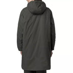 Parka Longue À Capuche Double Sherpa K-Way Le Vrai 4.0 Eiffel East Orsetto - Kaki/Noir