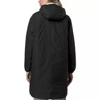 Parka larga con doble sherpa y capucha K-Way Le Vrai 4.0 Eiffel East Orsetto - Negro puro