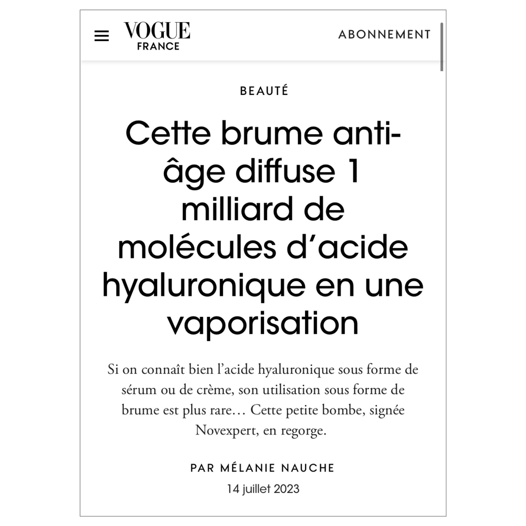 Brume À L'Acide Hyaluronique